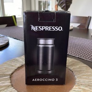 Nespresso Arroccino 3! Brand new still in the box! Perfect for fall drinks.